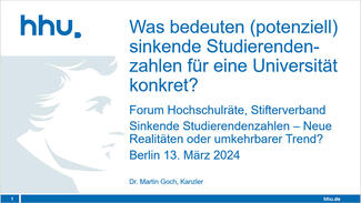 Präsentation von Martin Goch